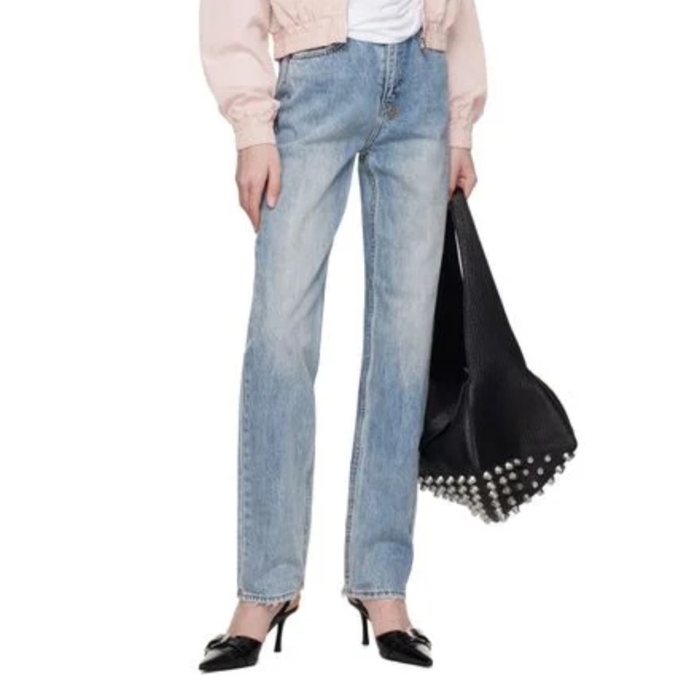 Ksubi playback karma straight leg high rise jeans